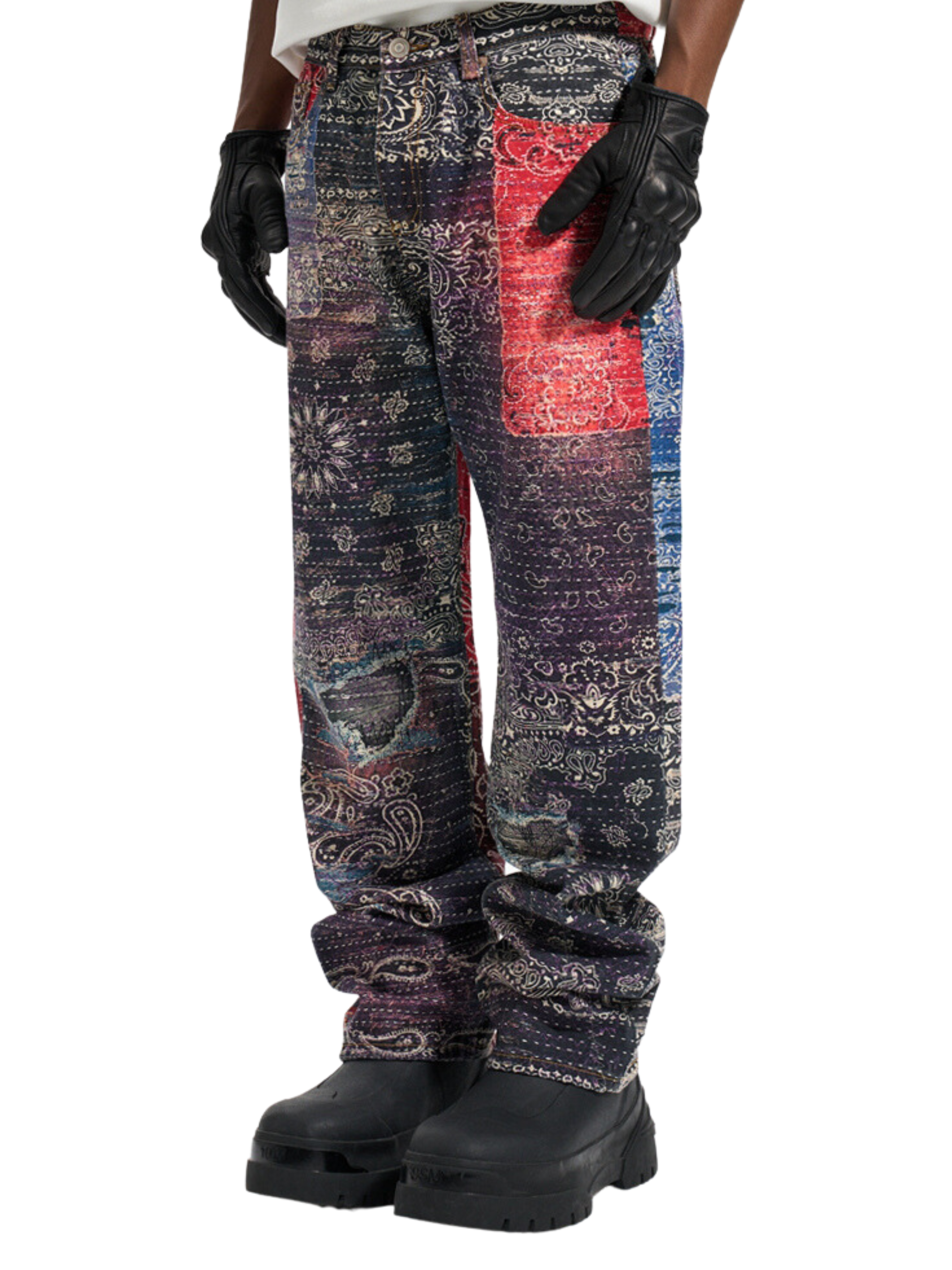 Retro digital pants