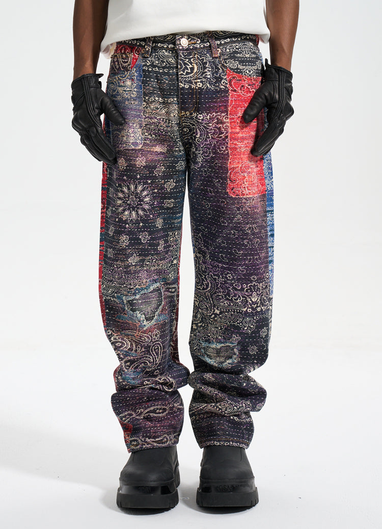 Retro digital pants